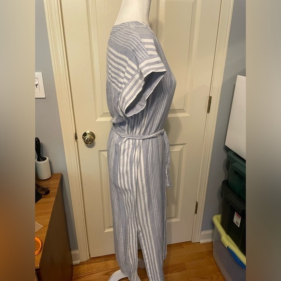 Rails Suri Blue Stripe Linen Blend Dress - Picture 3 of 6